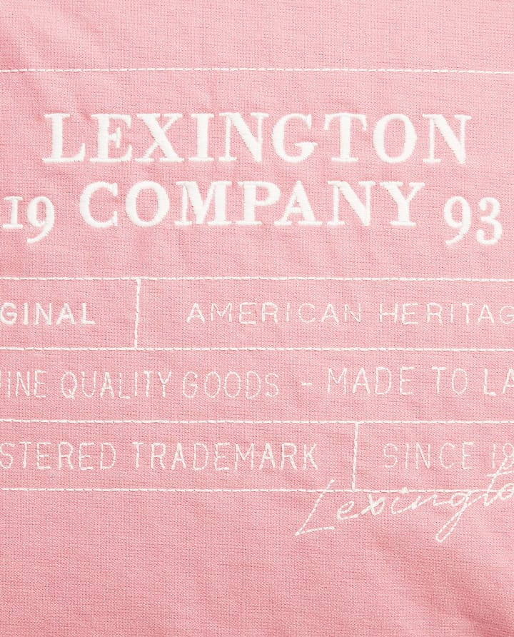 ロゴ オーガニックコットン キャンバス クッションカバー 50x50 cm, Pink Lexington | レキシントン