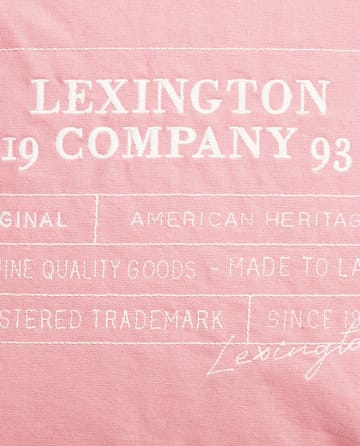 ロゴ オーガニックコットン キャンバス クッションカバー 50x50 cm - Pink - Lexington | レキシントン