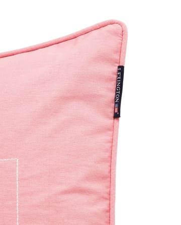 ロゴ オーガニックコットン キャンバス クッションカバー 50x50 cm - Pink - Lexington | レキシントン