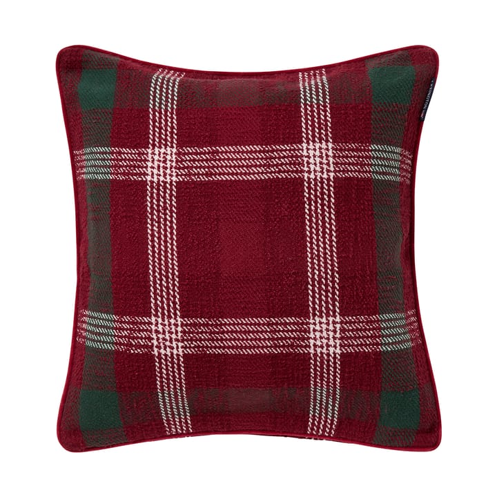 チェック リサイクル コットン クッションカバー 50x50 cm - Red-green-white - Lexington | レキシントン