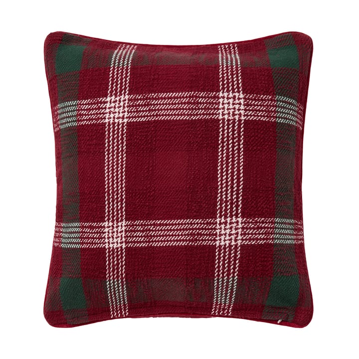 チェック リサイクル コットン クッションカバー 50x50 cm, Red-green-white Lexington | レキシントン
