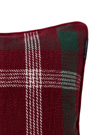 チェック リサイクル コットン クッションカバー 50x50 cm - Red-green-white - Lexington | レキシントン