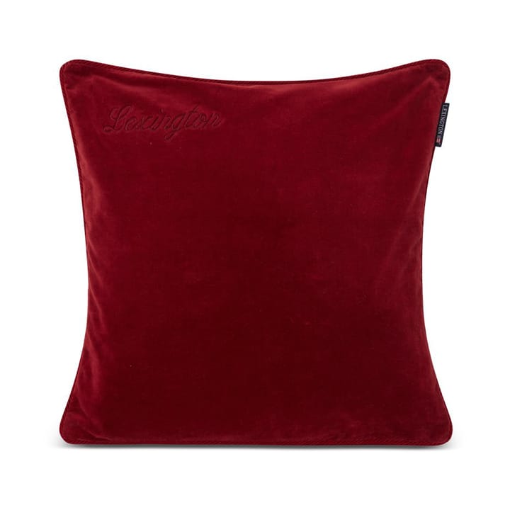 オーガニックコットン ベル�ベット ピローケース 50x50 cm, Red Lexington | レキシントン