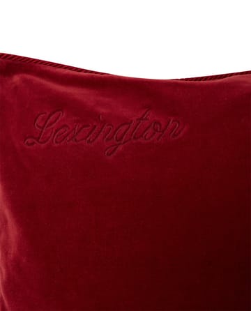 オーガニックコットン ベルベット ピローケース 50x50 cm - Red - Lexington | レキシントン