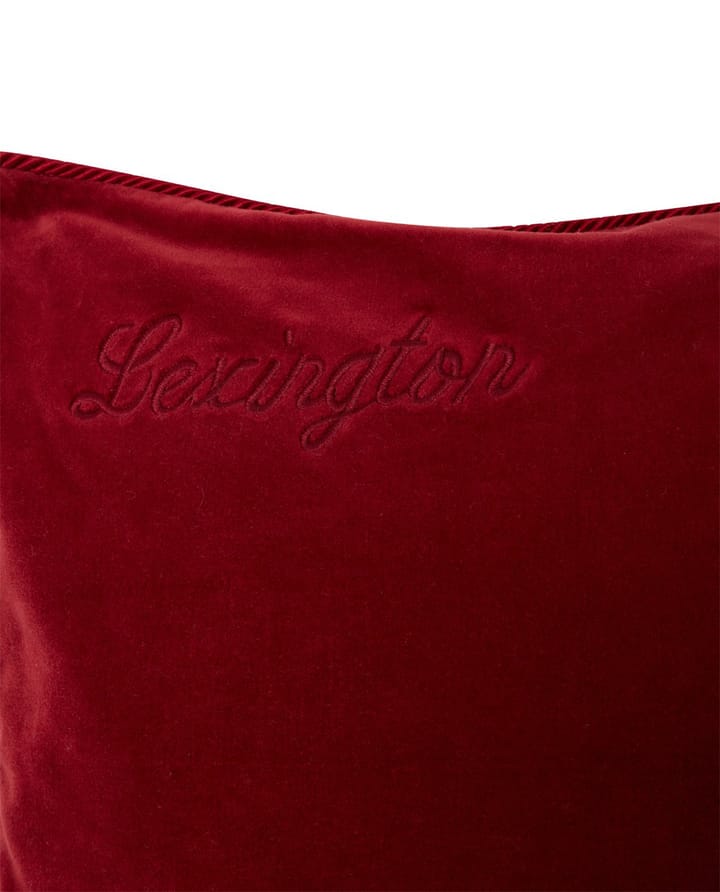 オーガニックコットン ベルベット ピローケース 50x50 cm, Red Lexington | レキシントン