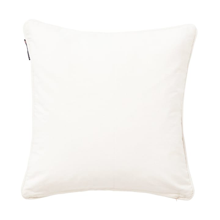 ロゴ オーガニックコットン キャンバス クッションカバー 50x50 cm, White Lexington | レキシントン
