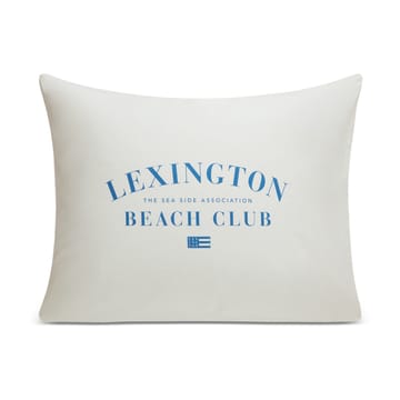 プリント オーガニックコットン ポプリン ピローケース 50x60 cm - Blue-white - Lexington | レキシントン