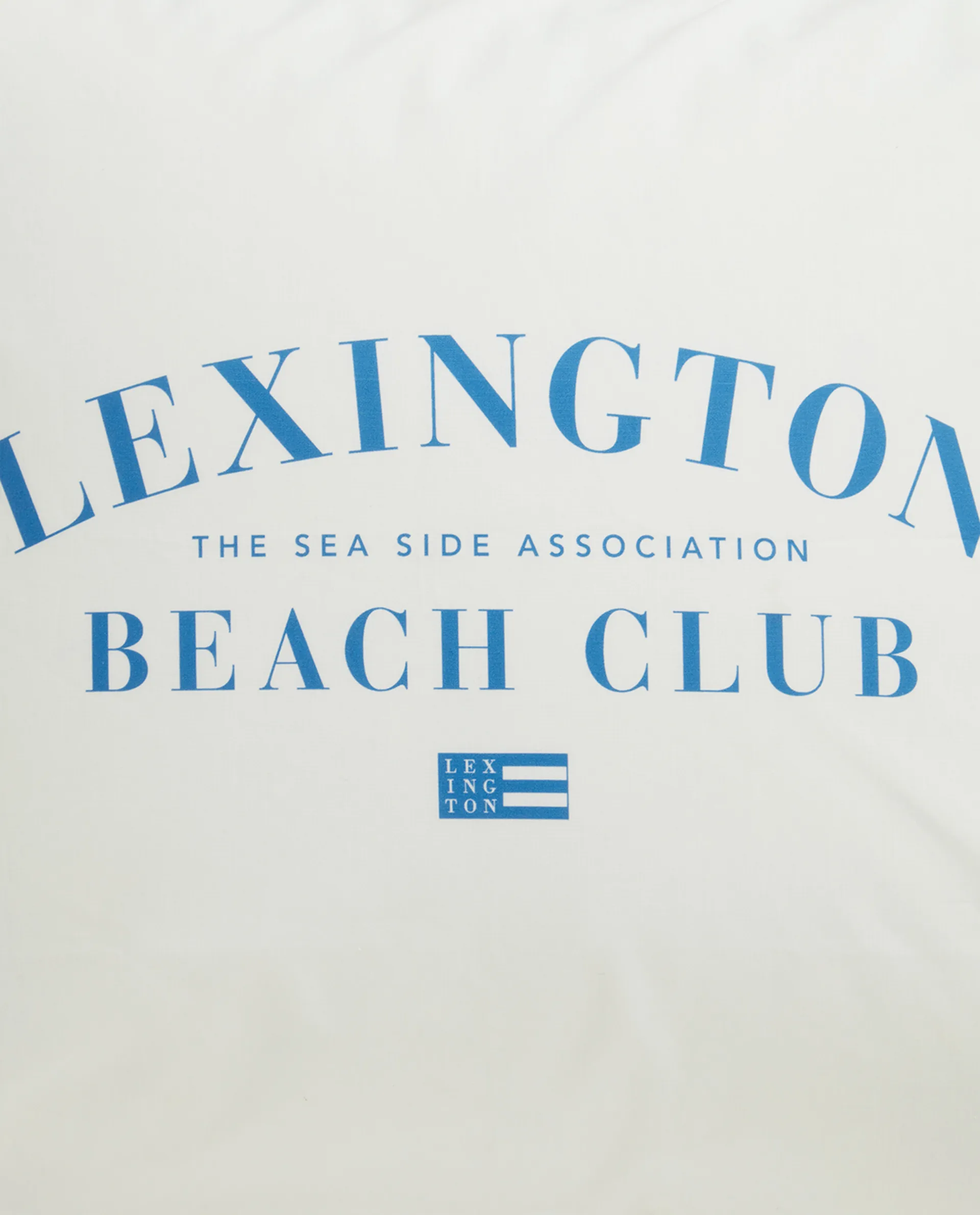 プリント オーガニックコットン ポプリン ピローケース 50x60 cm, Blue-white Lexington | レキシントン