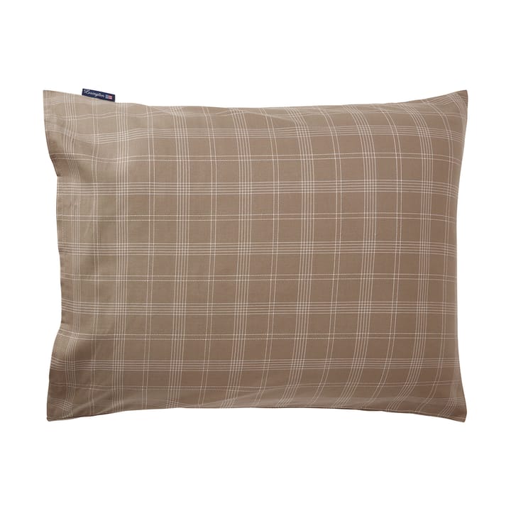 チェック ピンポイント オックスフォード クッションカバー 50x60 cm, Brown Lexington | レキシントン