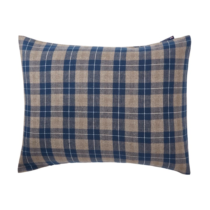 チェックフランネル ピローケース 50x60 cm - Denim blue-beige - Lexington | レキシントン