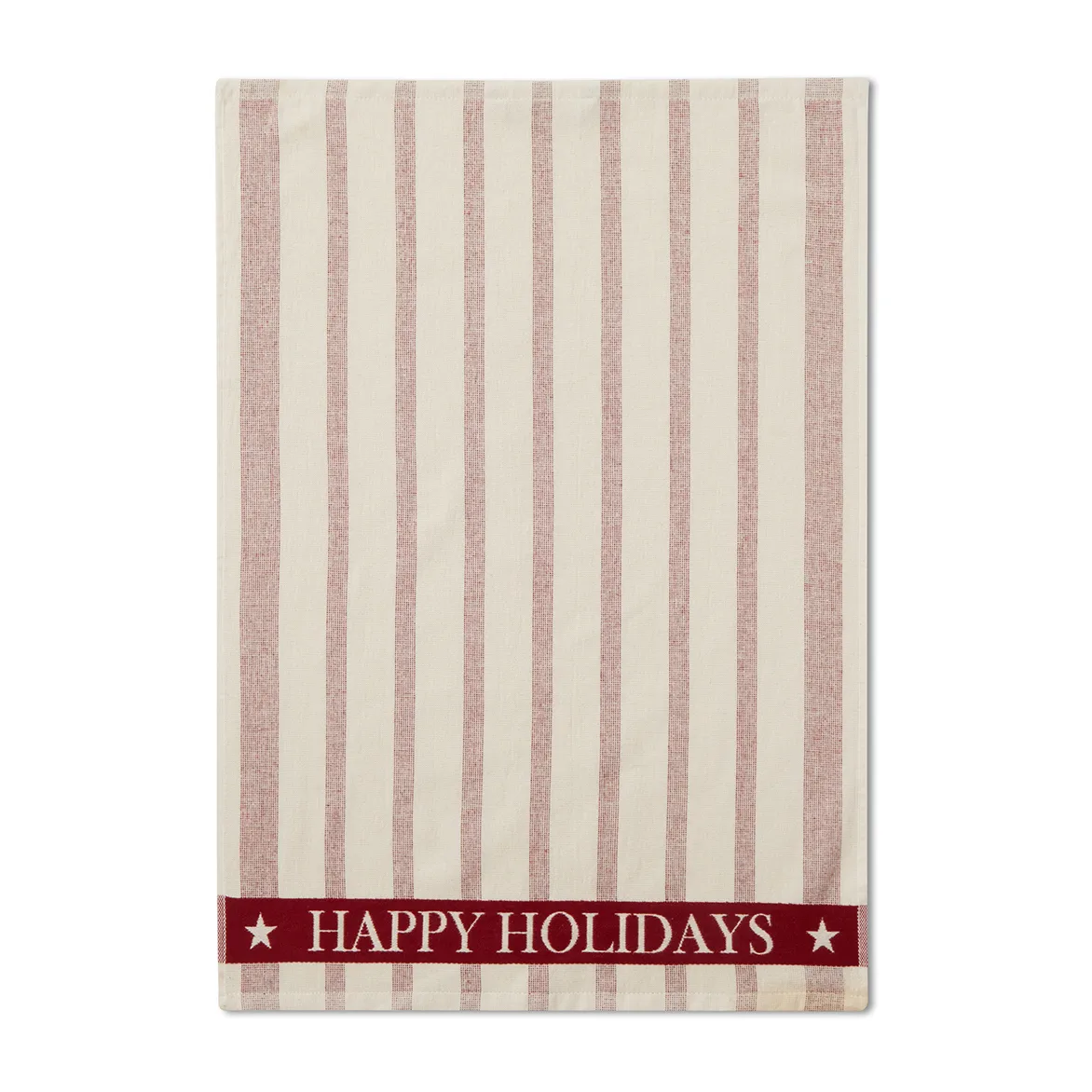 ストライプコットン テリージャガード ティータオル 50x70 cm, Beige-red Lexington | レキシントン