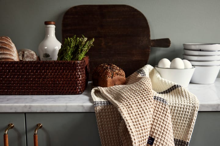 オーガニックコットン ワッフル キッチンタオル 50x70 cm, Beige Lexington | レキシントン