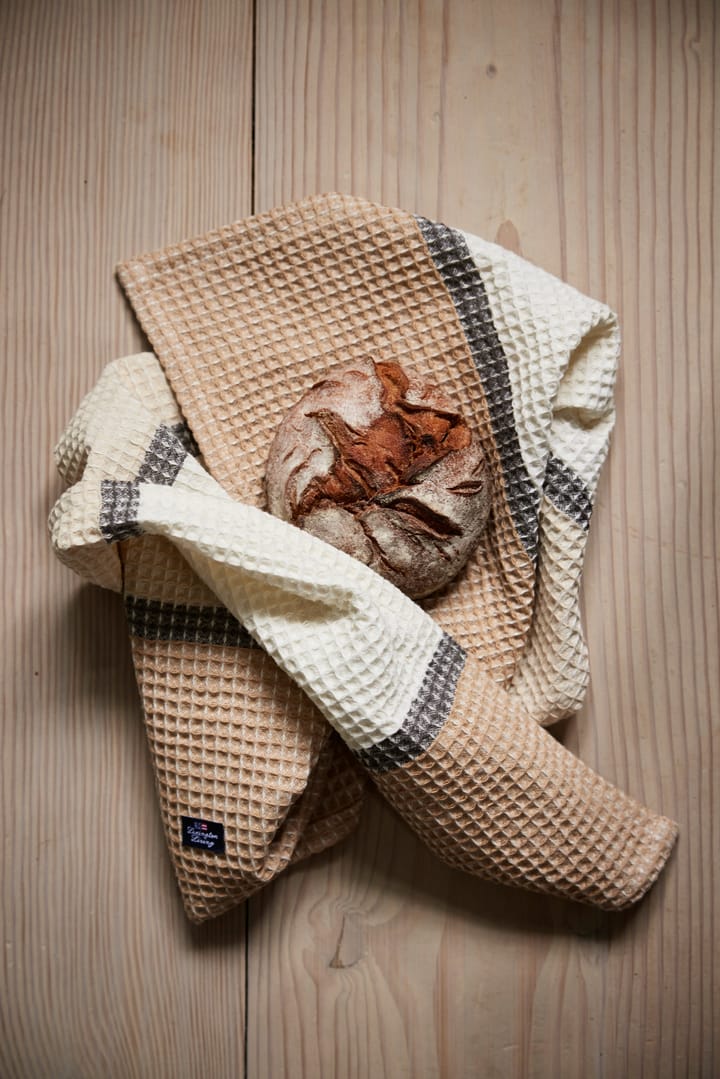 オーガニックコットン ワッフル キッチンタオル 50x70 cm, Beige Lexington | レキシントン