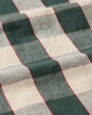 チェック リネン/コットン キッチンタオル 50x70 cm - Green-light beige-red - Lexington | レキシントン