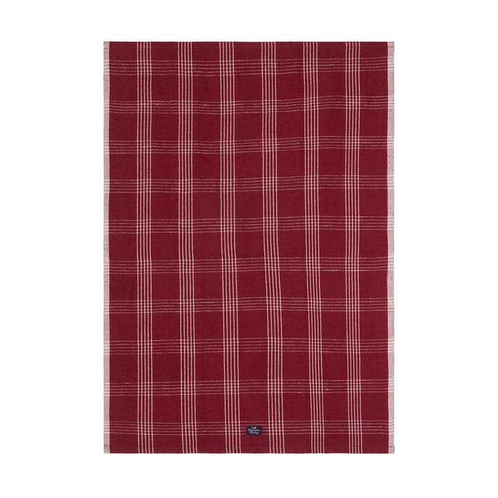 チェック リネン/コットン キッチンタオル 50x70 cm - Red-white - Lexington | レキシントン