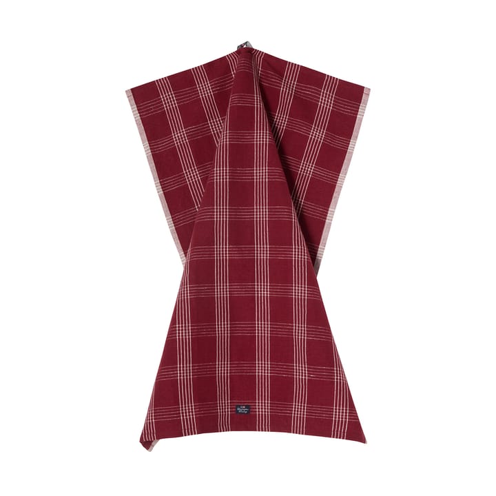 チェック リネン/コットン キッチンタオル 50x70 cm, Red-white Lexington | レキシントン