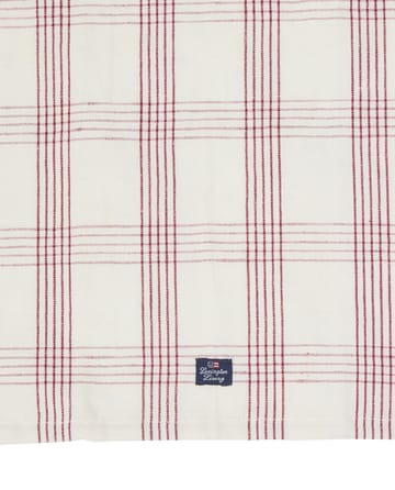 チェック リネン/コットン キッチンタオル 50x70 cm - White-red - Lexington | レキシントン