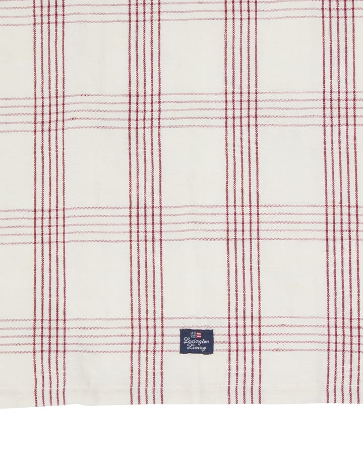 チェック リネン/コットン キッチンタオル 50x70 cm, White-red Lexington | レキシントン
