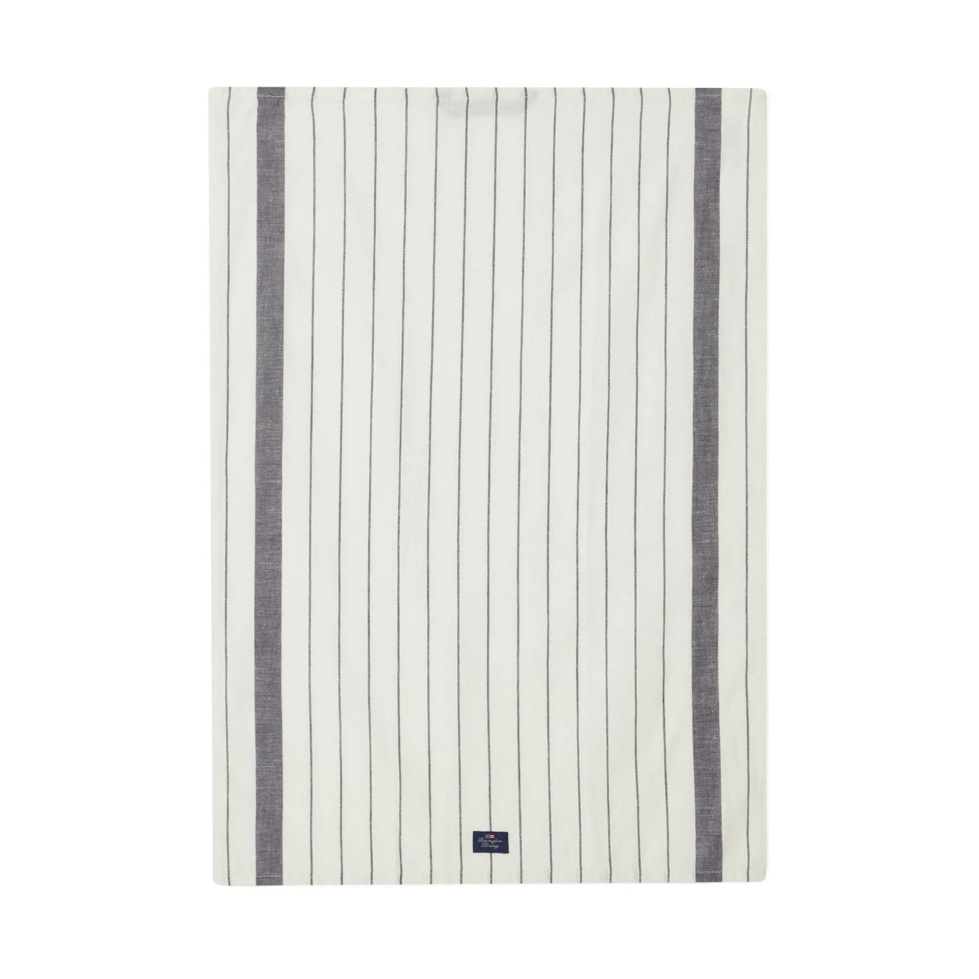 ストライプ コットン リネン キッチンタオル 50x70 cm, White Lexington | レキシントン