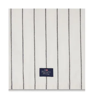 ストライプ コットン リネン キッチンタオル 50x70 cm - White - Lexington | レキシントン
