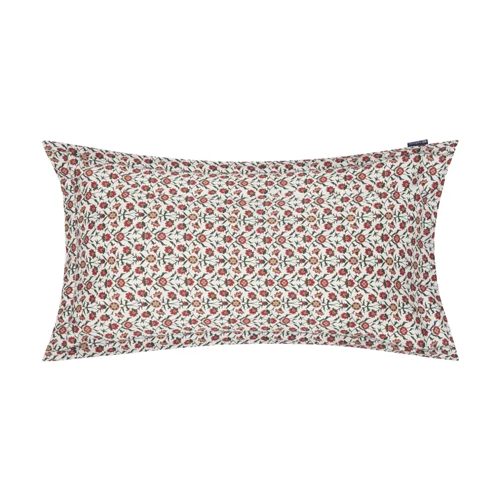 フラワー柄 コットンサテン 枕カバー 50x90 cm - White-red-green-beige - Lexington | レキシントン