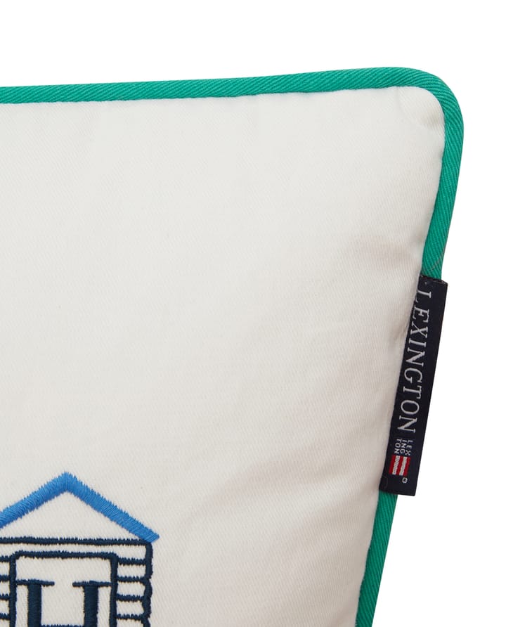 Beach Club スモール 刺繍クッション 30x40 cm, Blue-white-green Lexington | レキシントン