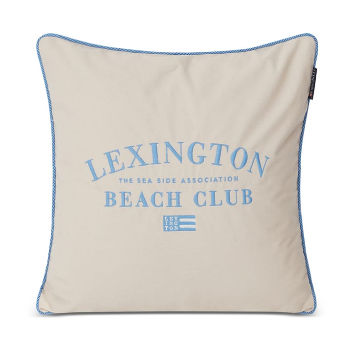 Beach Club 刺繍ピローケース 50x50 cm, Beige-blue Lexington | レキシントン