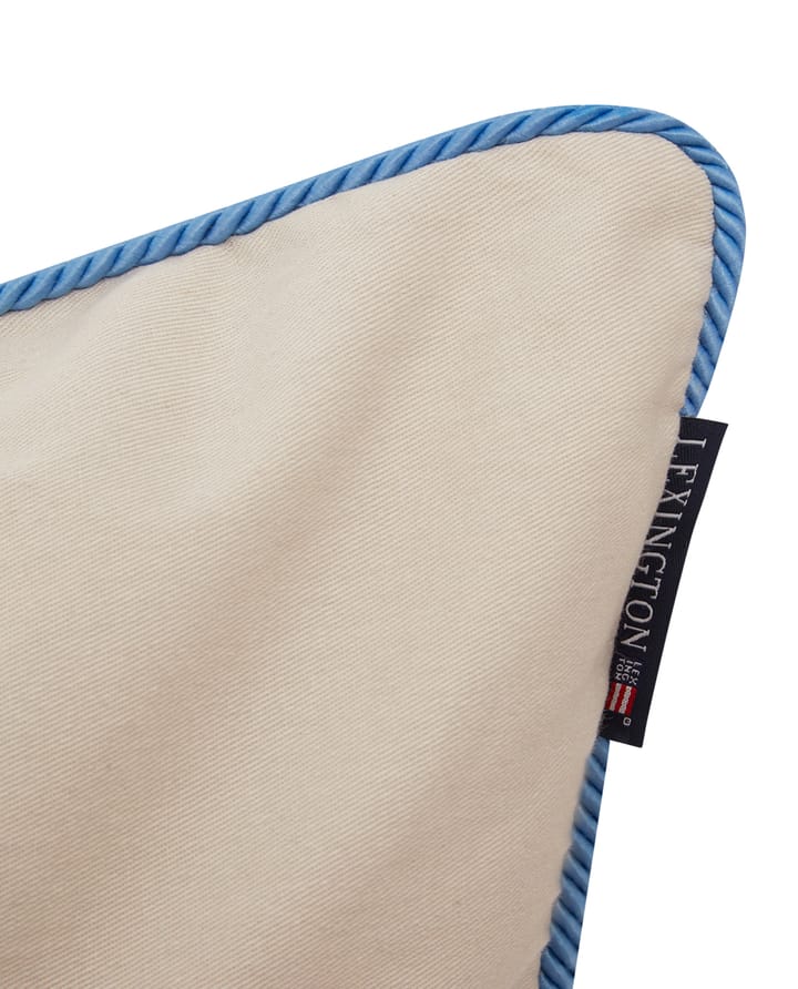 Beach Club 刺繍ピローケース 50x50 cm, Beige-blue Lexington | レキシントン