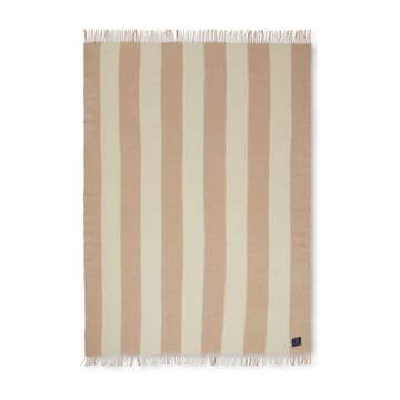 Block ストライプ リサイクルウールスロー 130x170 cm - Oat-White - Lexington | レキシントン