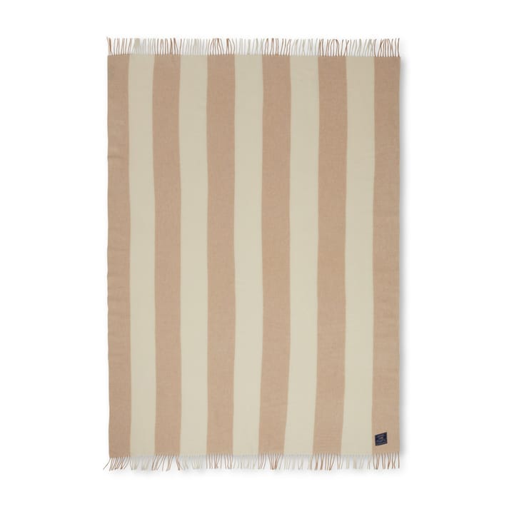 Block ストライプ リサイクルウールスロー 130x170 cm, Oat-White Lexington | レキシントン
