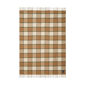 Checked リサイクルウールスロー 130x170 cm - Beige-light beige-green - Lexington | レキシントン