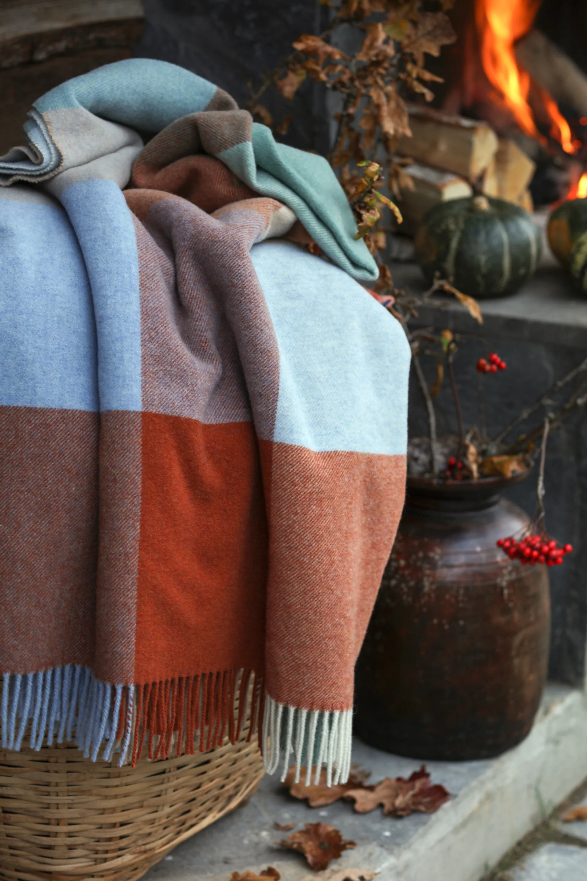 Checked リサイクルウールスロー 130x170 cm, Multi Lexington | レキシントン