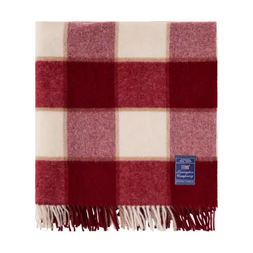 Checked リサイクルウールスロー 130x170 cm - Red-Light beige-beige - Lexington | レキシントン