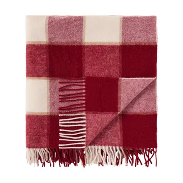Checked リサイクルウールスロー 130x170 cm - Red-Light beige-beige - Lexington | レキシントン