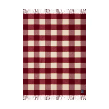 Checked リサイクルウールスロー 130x170 cm - Red-Light beige-beige - Lexington | レキシントン