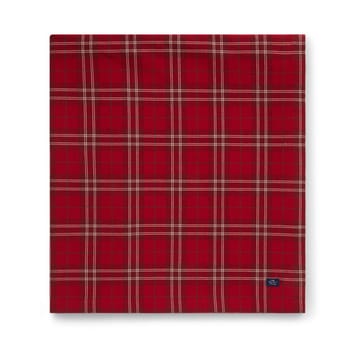 Checked オ��ーガニックコットン オックスフォード テーブルクロス 150x350 cm - Red-beige-green - Lexington | レキシントン