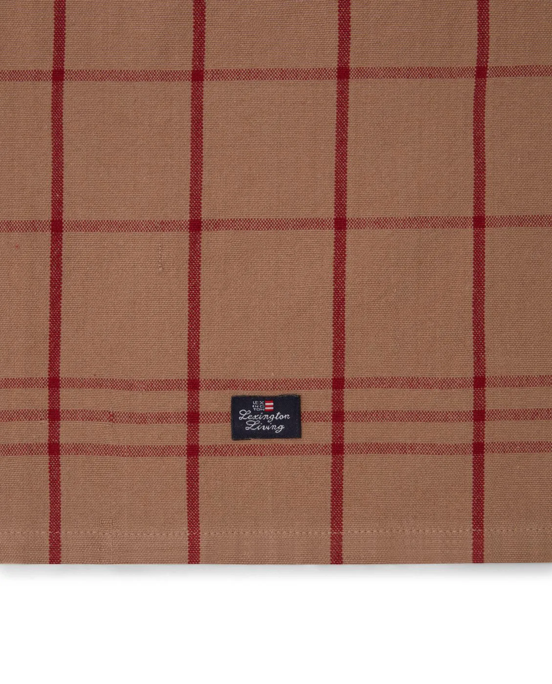 Checked オーガニックコットン オックスフォード キッチンタオル 50x70 cm, Beige-red Lexington | レキシントン