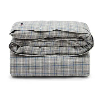 Checked Cotton フランネル デュベカバー 150x210 cm - Grey-blue - Lexington | レキシントン