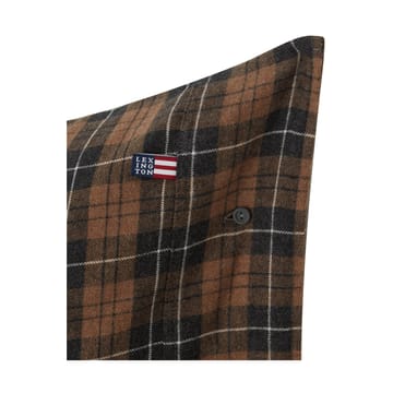Checked Cotton フランネル ピローケース 50x60 cm - Brown-dark grey - Lexington | レキシントン