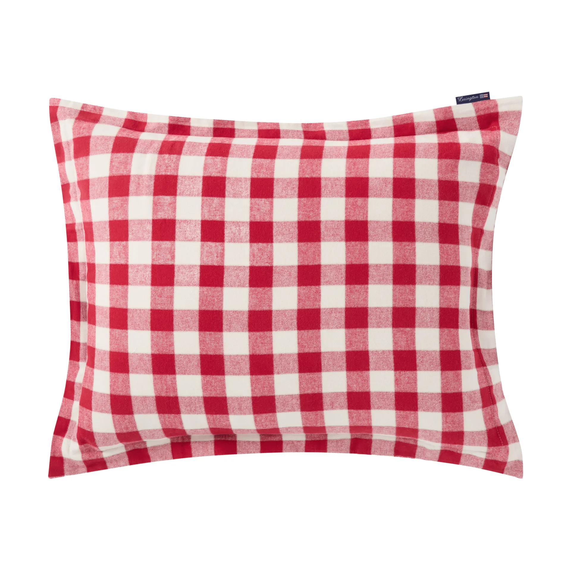 Checked Cotton フランネル ピローケース 50x60 cm, Red-light beige Lexington | レキシントン
