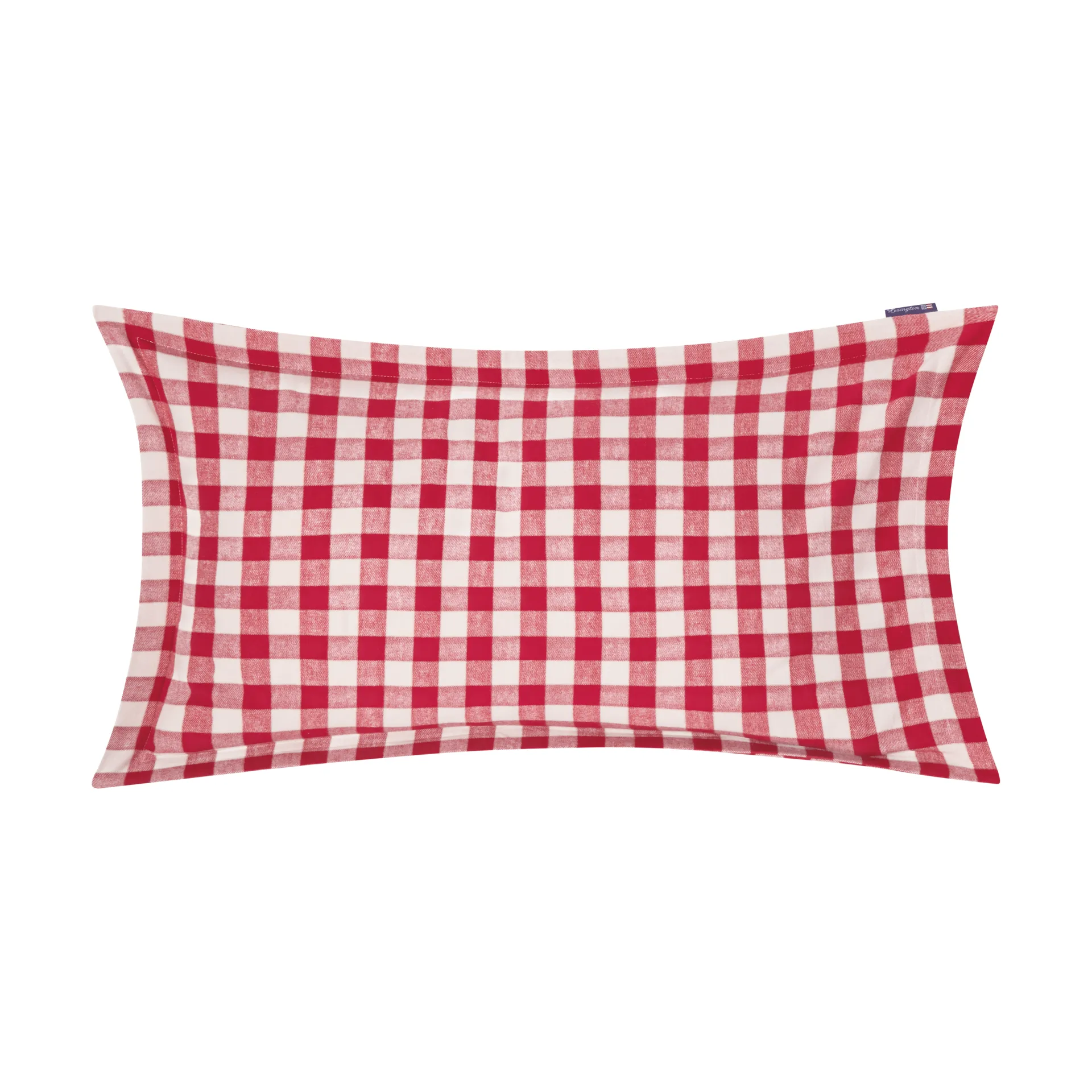 Checked Cotton Flannel 枕カバー 50x90 cm, Red-light beige Lexington | レキシントン
