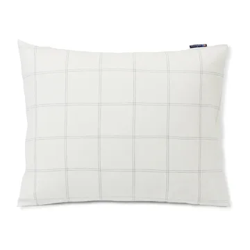 Checked ピローケース cotton-lyocell 50x90 cm - Off white-dark blue - Lexington | レキシントン