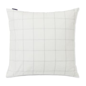 Checked ピローケース cotton-lyocell 65x65 cm - Off white-dark blue - Lexington | レキシントン