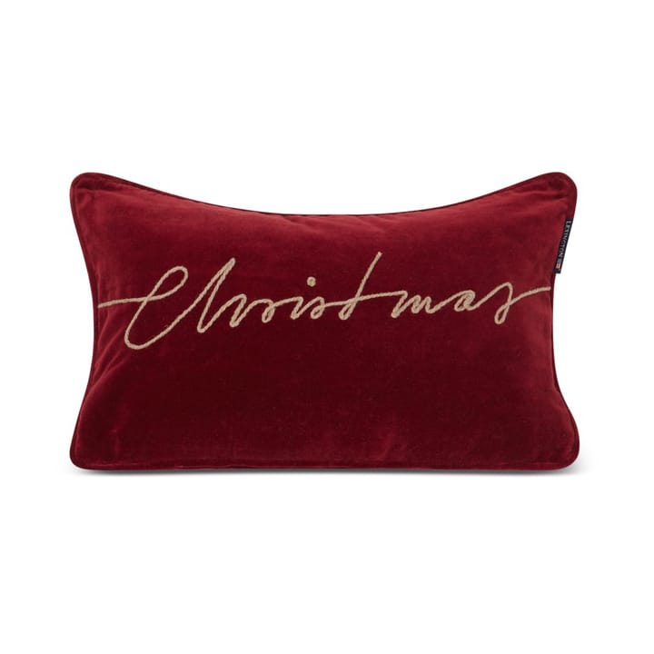 Christmas オーガニックコットン ベルベットクッション 30x50 cm, Red Lexington | レキシントン