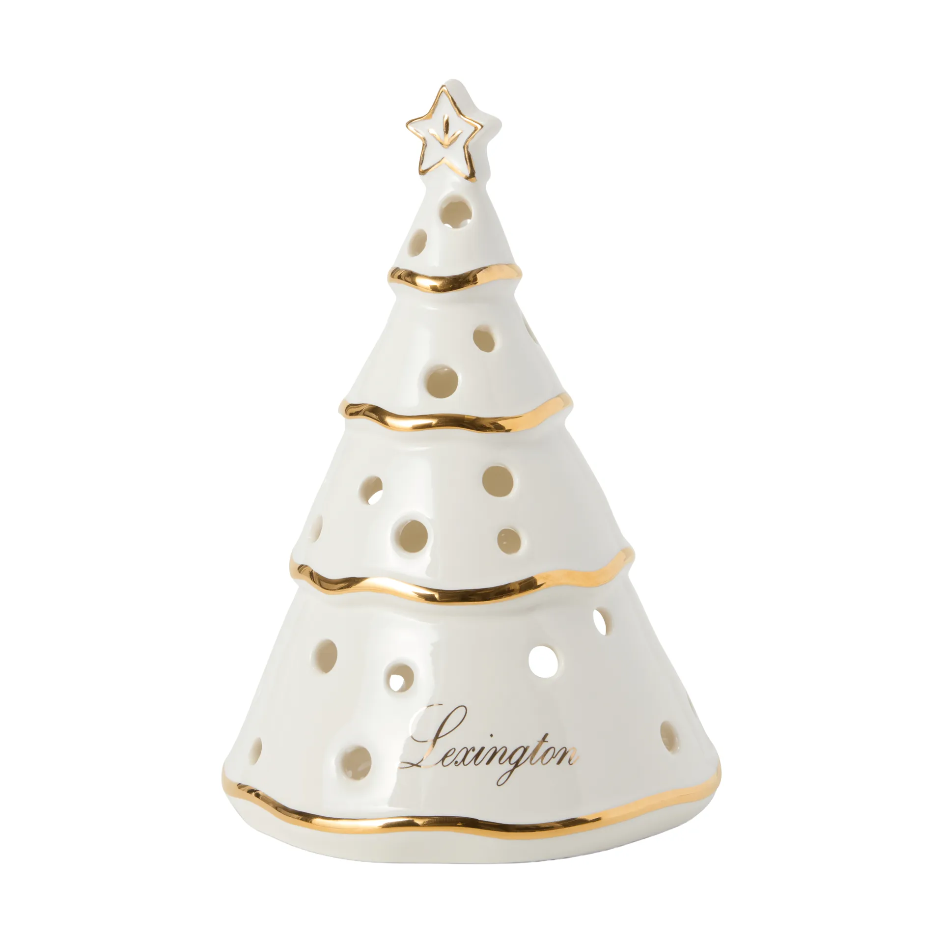 Christmas Tree ランタン, White-gold, 16.5 cm Lexington | レキシントン