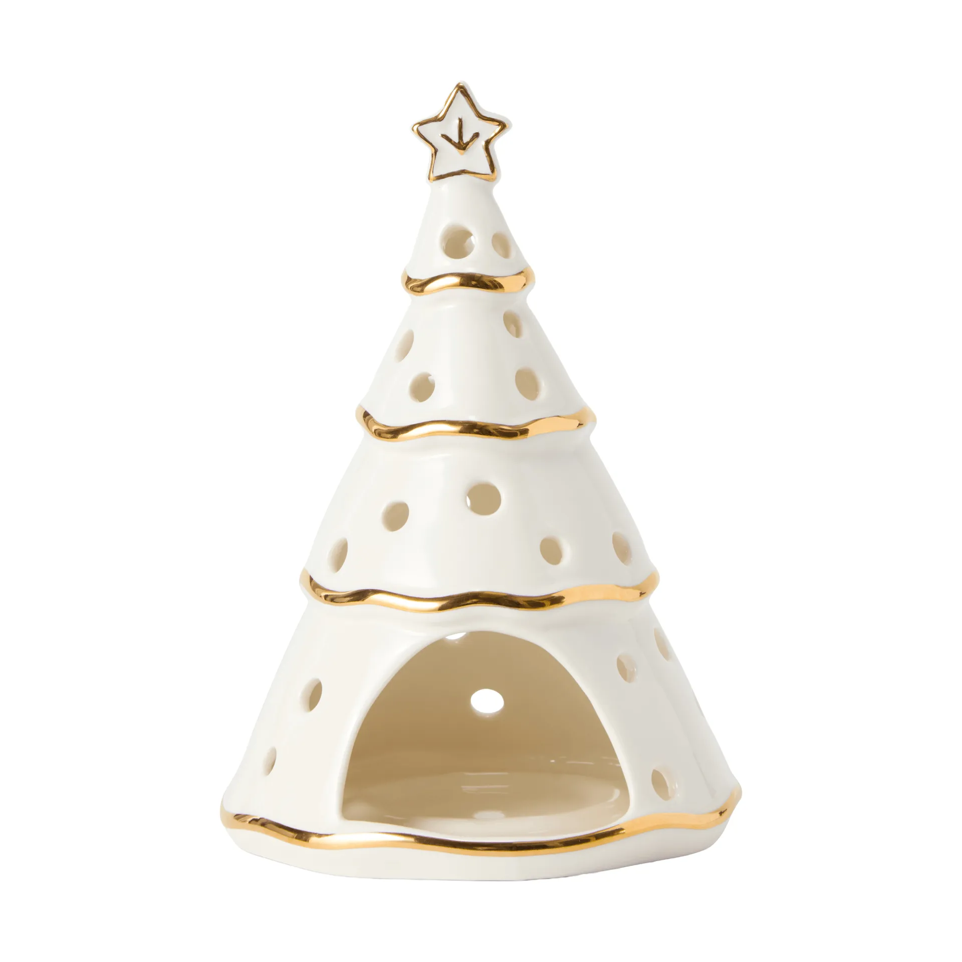 Christmas Tree ランタン, White-gold, 16.5 cm Lexington | レキシントン