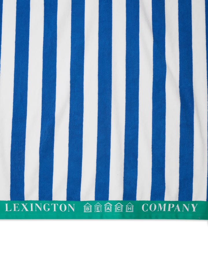 ストライプ Cotton Terry ビーチタオル 100x180 cm - Blue-white-green - Lexington | レキシントン