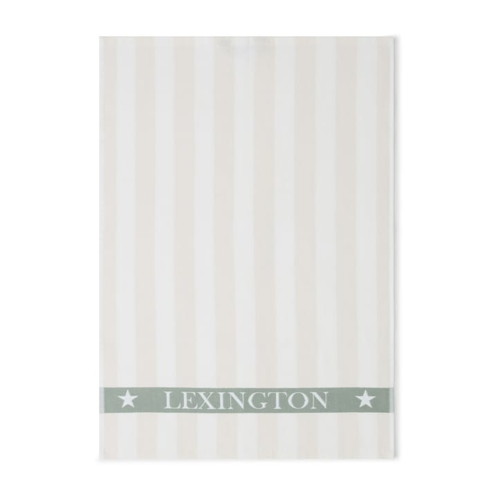 Cotton Terry Logo キッチンタオル 50x70 cm - Light beige-white-green - Lexington | レキシントン