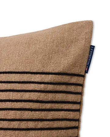 Deco ストライプ コットン キャンバス クッションカバー 50x50 cm - Beige-Grey - Lexington | レキシントン