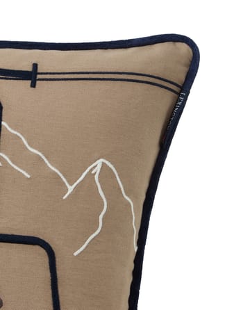 Dog lift eco. コットンツイル クッションカバー 50x50 cm - Beige-white - Lexington | レキシントン